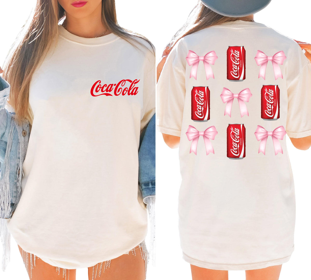 Coca-Cola Bow T-Shirt: Coquette Trendy Tee, Soda Lover