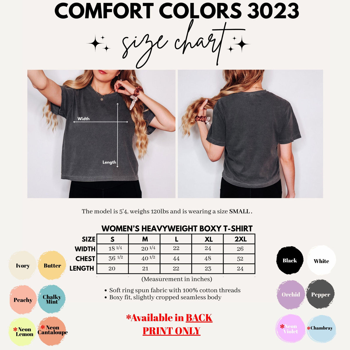 Comfort Colors® Boxy Crop Top Checkered Flowers Crop Tee Boho Floral Boxy Tee Gift For Mom Spring T Shirt Trendy Floral Cropped Tee