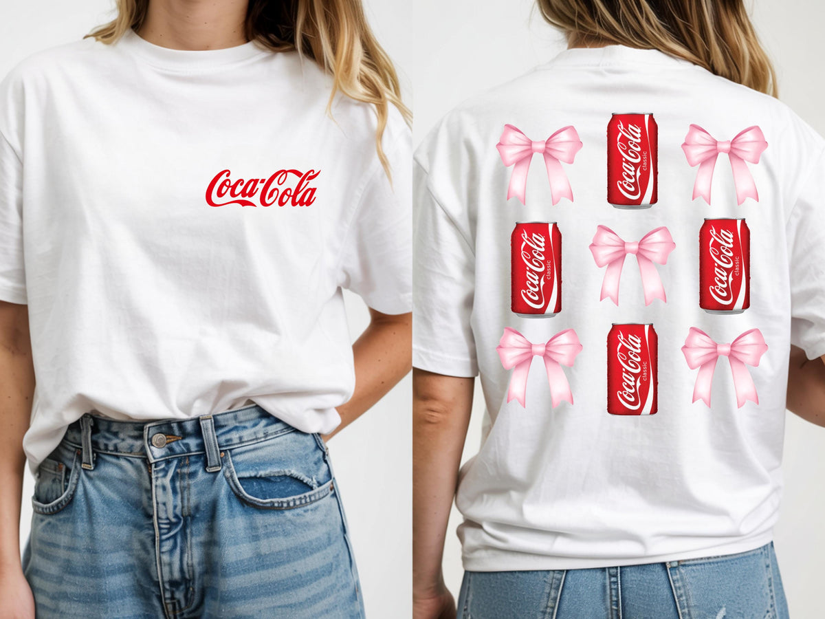 Coca-Cola Bow T-Shirt: Coquette Trendy Tee, Soda Lover