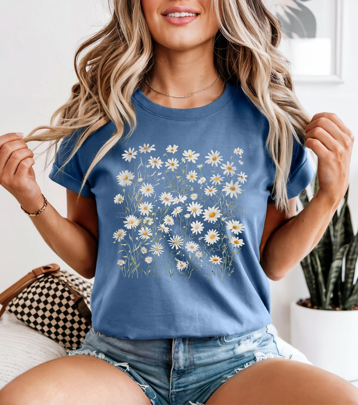 Womens summer tops, summer clothing, girls shirts, floral boho shirt, womens tshirts, Comfort Colors girls shirt, trendy vacation shirt