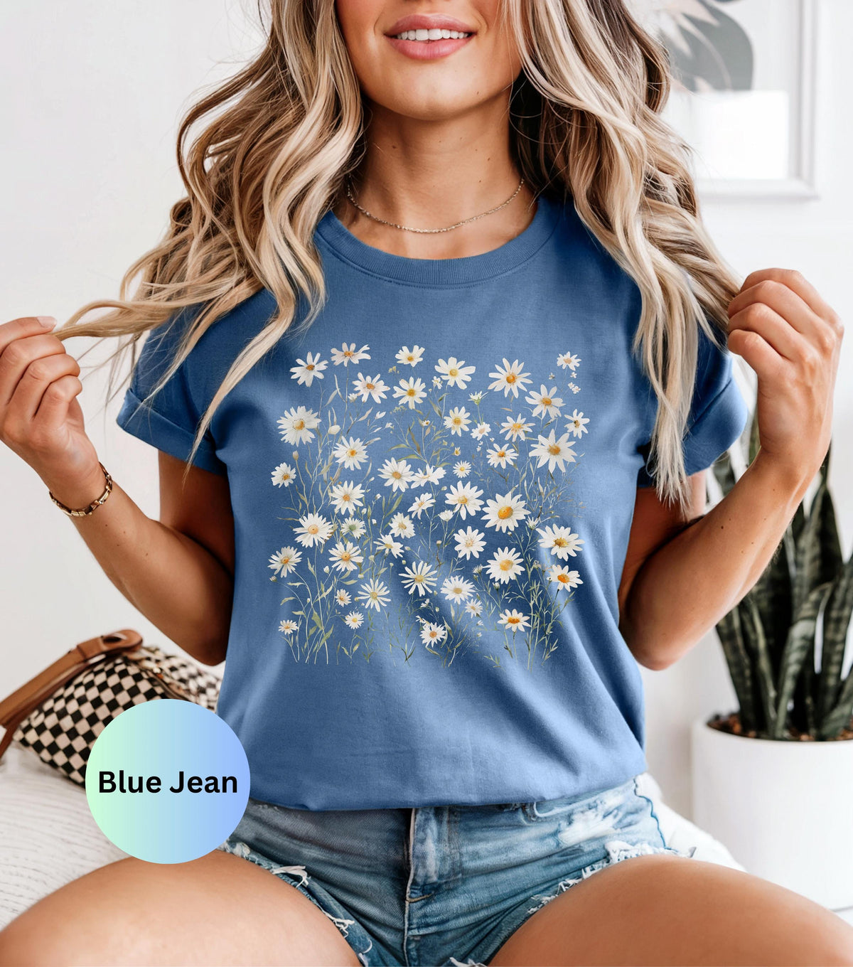 Womens summer tops, summer clothing, girls shirts, floral boho shirt, womens tshirts, Comfort Colors girls shirt, trendy vacation shirt