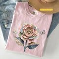 Comfort Colors Faux Quilted Patchwork Wildflower Shirt Floral Graphic Tee Vintage Aesthetic Flower Top Cottagecore Patchwork Spring Shirt