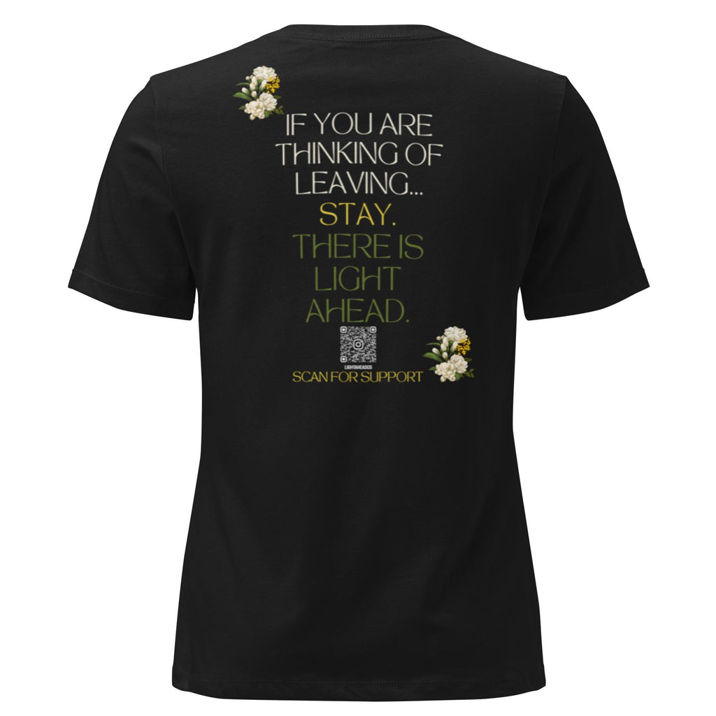 You Are Not Alone T Shirt | Floral Women's Fitted T-Shirt, Uplifting Shirt, Positivity Tee, Gift for Her