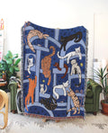 Cat Tower Tapestry Blanket