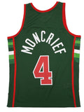Men's Milwaukee Bucks Sidney Moncrief Mitchell & Ness Green 1983-84 Hardwood Classics Swingman Jersey