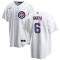 NIKE Men's Miguel Amaya Chicago Cubs White Home Premium Stitch Replica Jersey