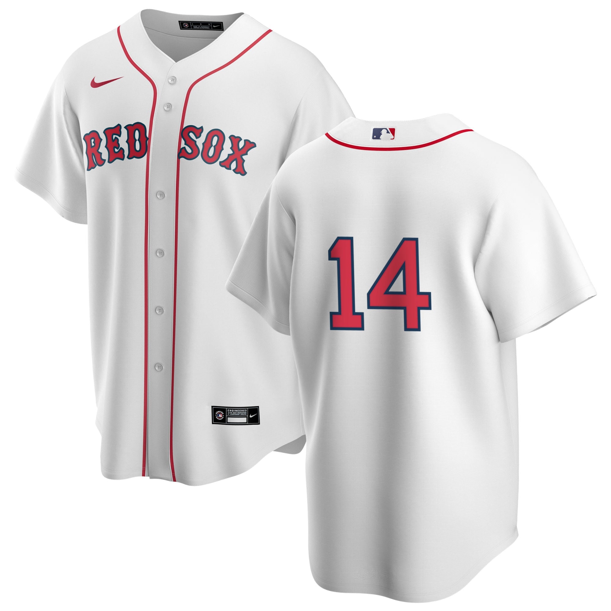Men's Nike Boston Red Sox Jim Rice #14 Home Official Replica Player Jersey