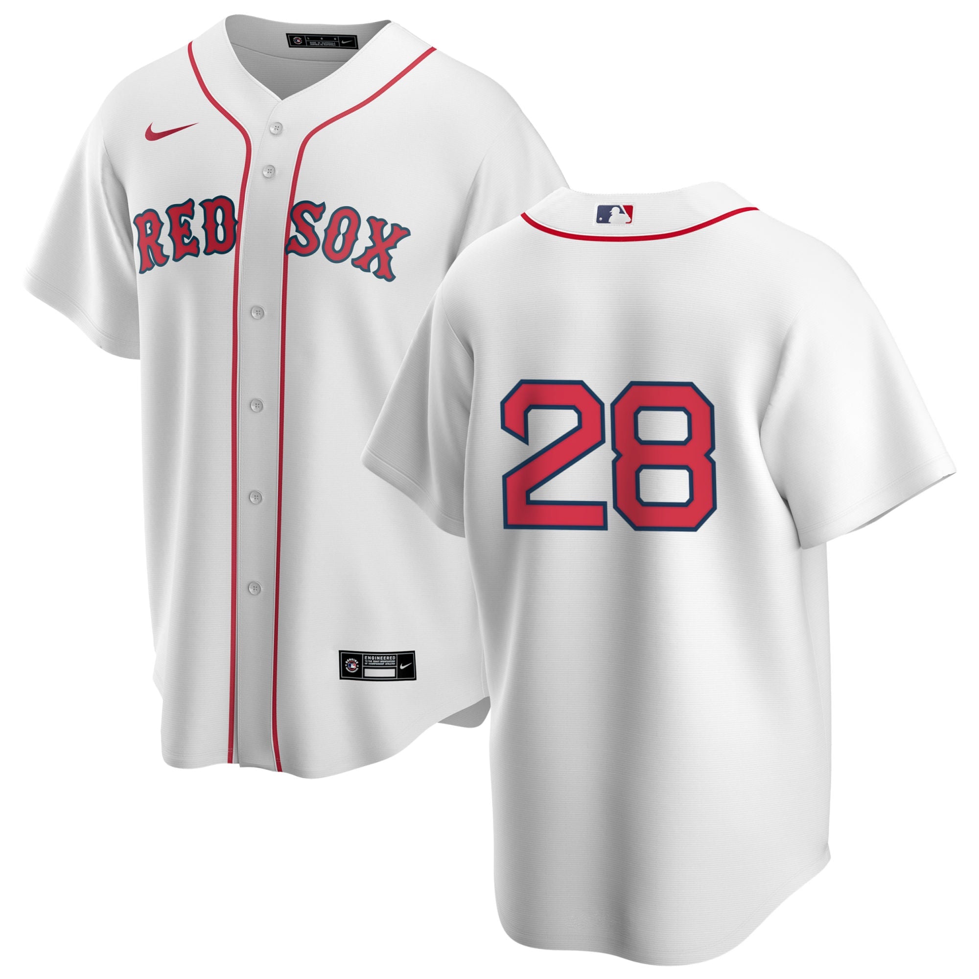 Men's Nike Boston Red Sox Kristian Campbell #28 Home Official Replica Player Jersey