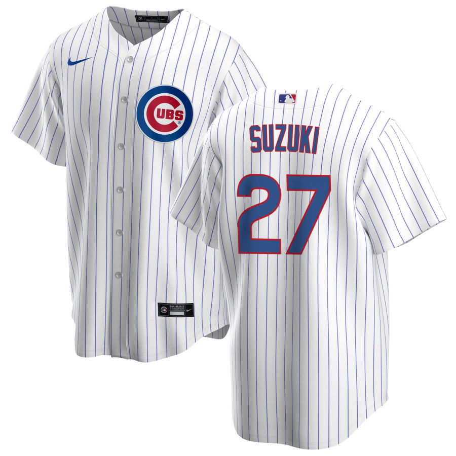Men's Seiya Suzuki Chicago Cubs NIKE White Home Replica Jersey