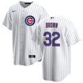NIKE Men's Ben Brown Chicago Cubs White Home Replica Jersey-Premium Lettering