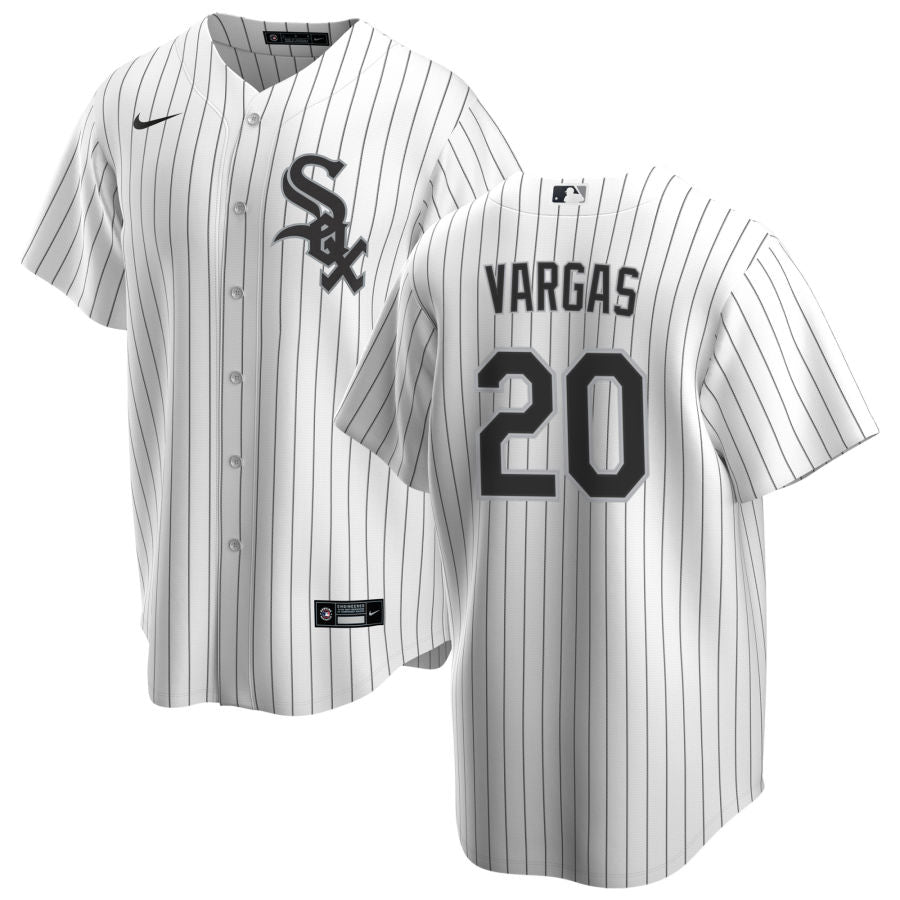 Men's Miguel Vargas Chicago White Sox NIKE Replica Home Premium Twill Jersey