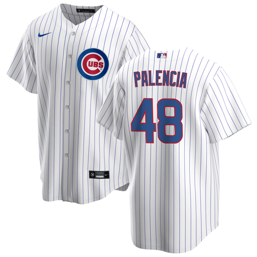 NIKE Men's Daniel Palencia Chicago Cubs Premium Twill White Home Replica Jersey