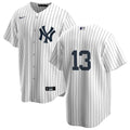Men's Nike Jazz Chisholm #13 White New York Yankees Home Official Replica Player Jersey