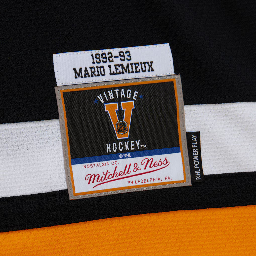 Men's Mario Lemieux Pittsburgh Penguins 1992-93 Black Power Play Player Jersey