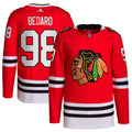 Men's Connor Bedard Chicago Blackhawks Adidas Red Home Primegreen Authentic Pro Jersey