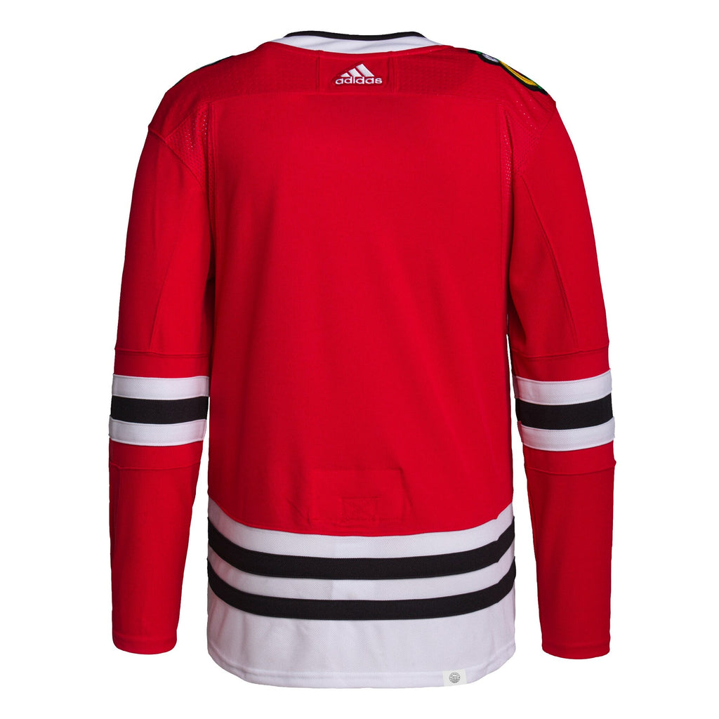 Men's Chicago Blackhawks adidas Red Home Primegreen Authentic Pro Blank Jersey