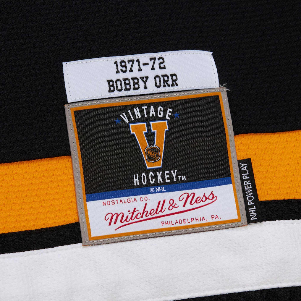 Men's Boston Bruins Bobby Orr Black 1971-72 Power Play Jersey