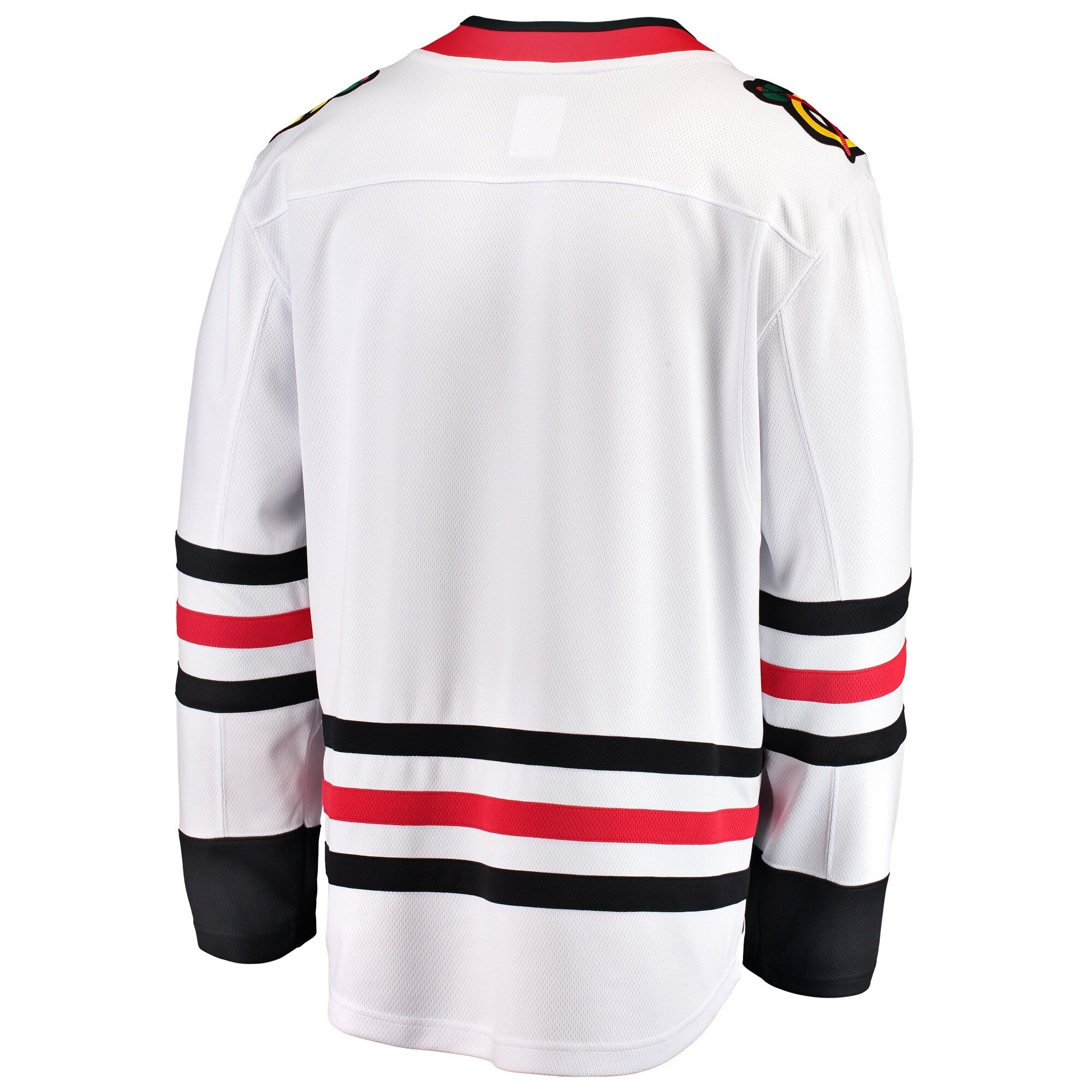Men's Chicago Blackhawks Fanatics Breakaway White Road Blank Jersey