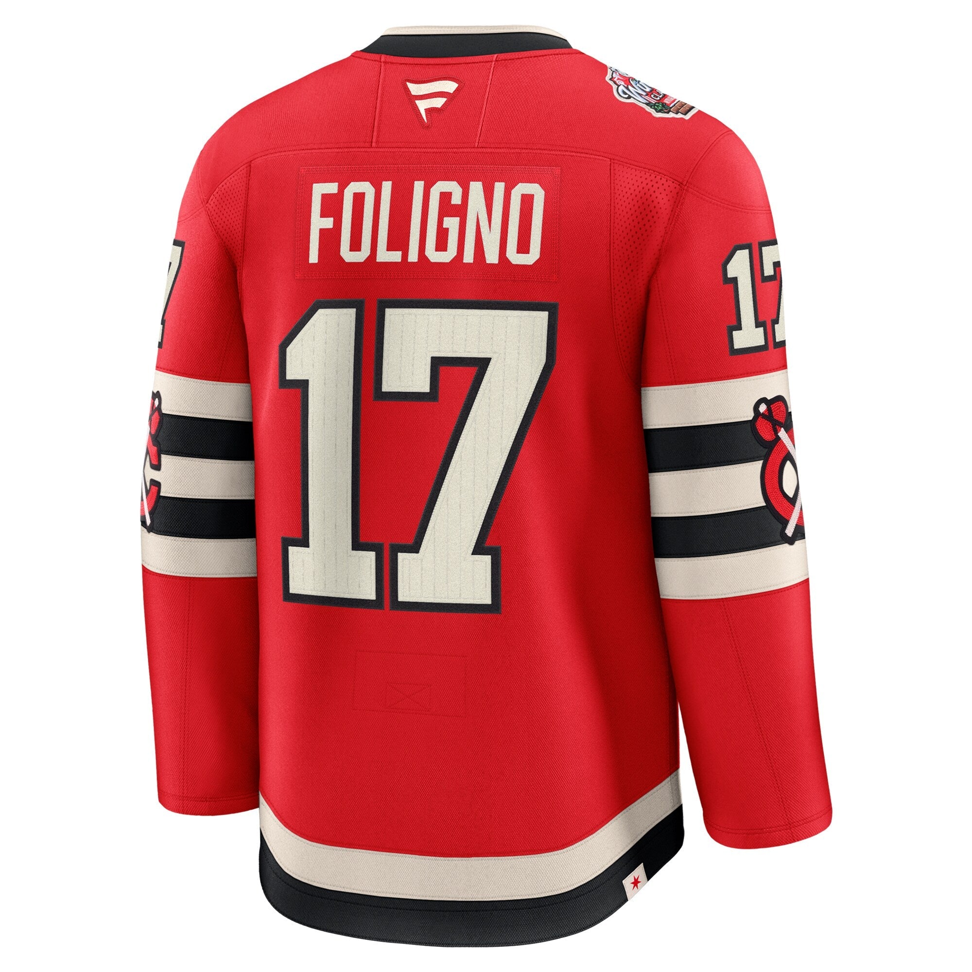 Men's Chicago Blackhawks Nick Foligno Fanatics Red 2025 NHL Winter Classic Premium Player Jersey