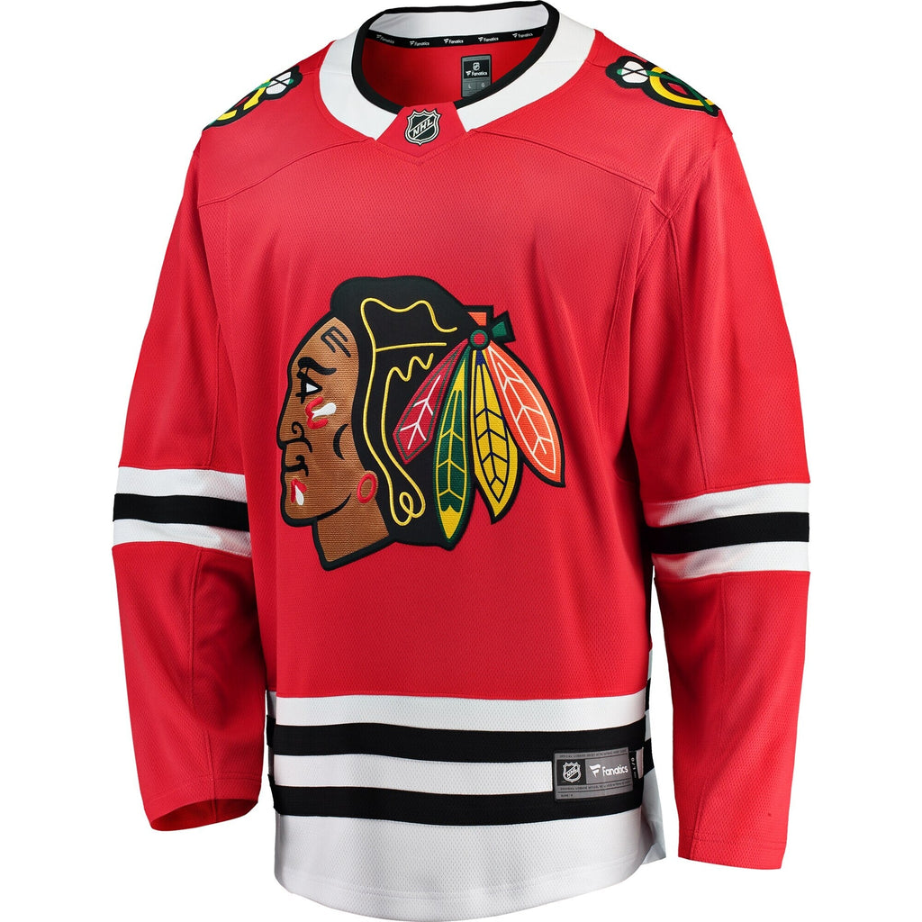 Men's Chicago Blackhawks Fanatics Red Blank Breakaway Home Jersey