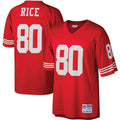 Men's Mitchell & Ness Jerry Rice Scarlet San Francisco 49ers Retired Player Legacy Replica Jersey