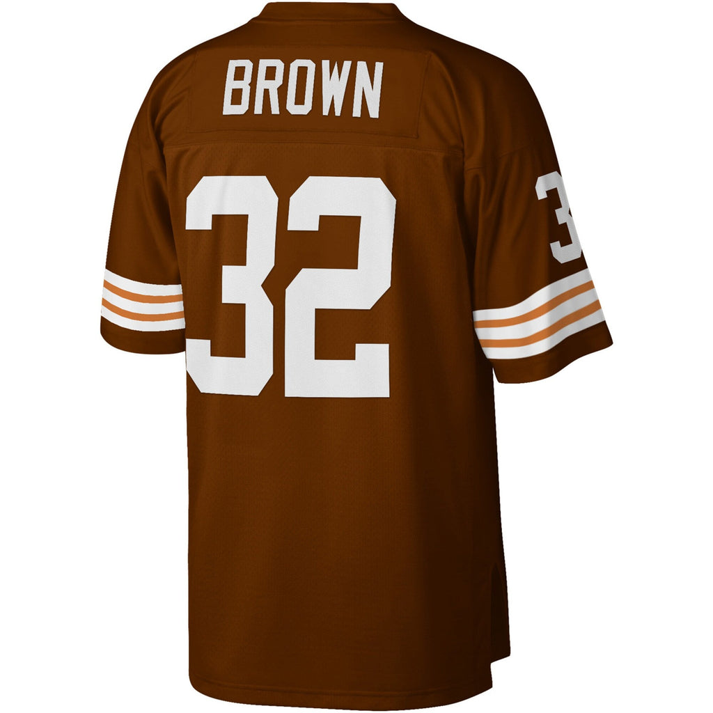 Men's Cleveland Browns Jim Brown Mitchell & Ness Brown Legacy Player Replica Jersey