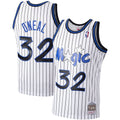 Men's Mitchell & Ness Shaquille O'Neal White Orlando Magic Hardwood Classics Swingman Jersey