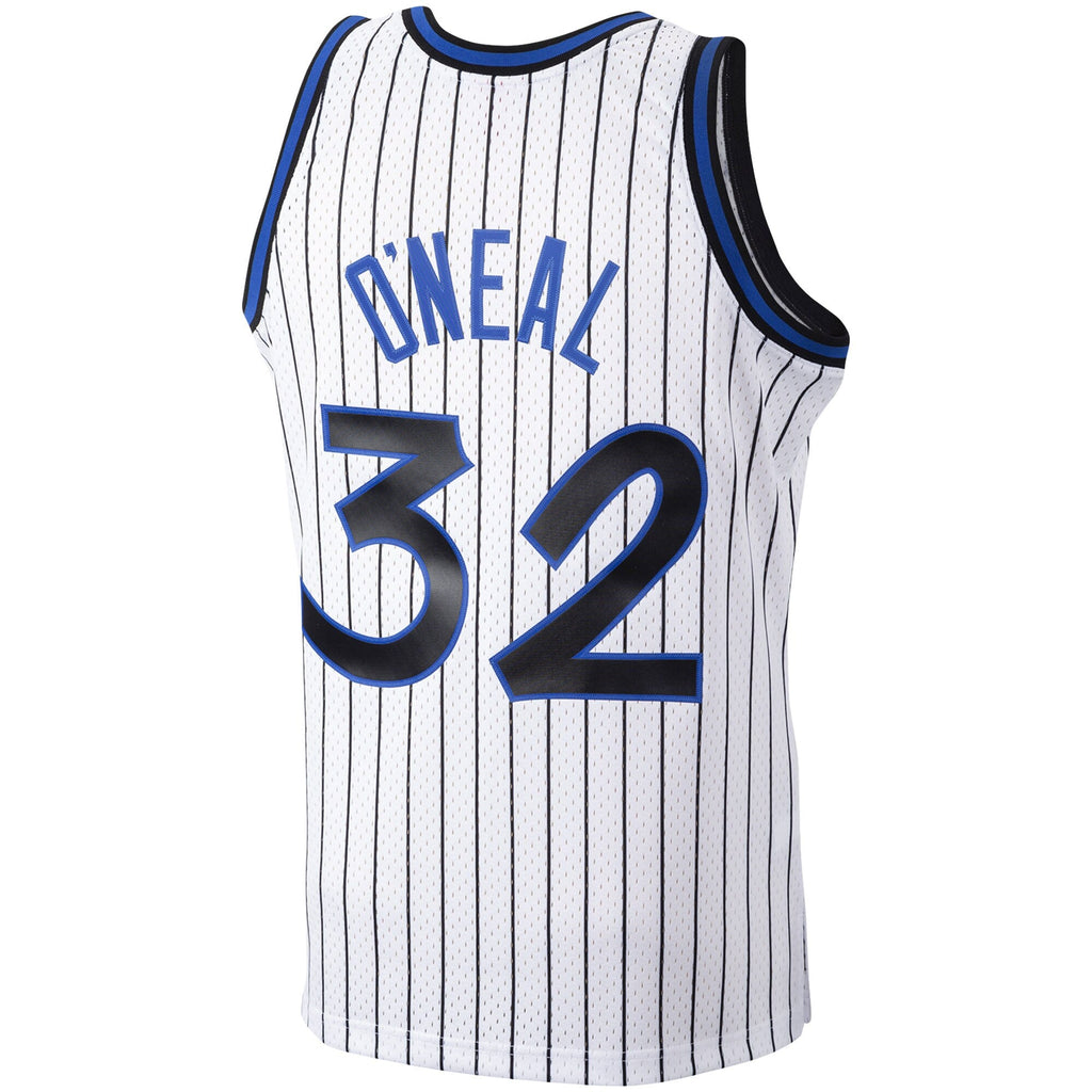 Men's Mitchell & Ness Shaquille O'Neal White Orlando Magic Hardwood Classics Swingman Jersey