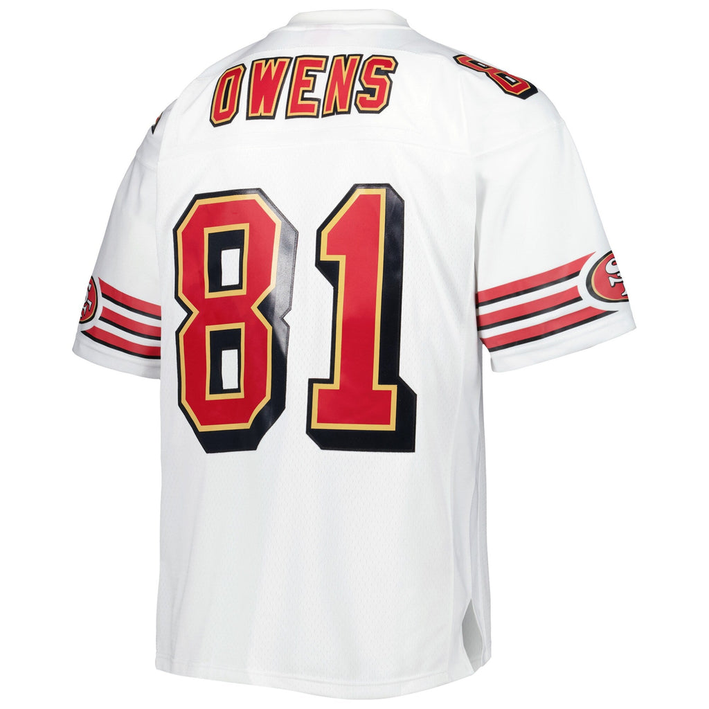 Men's Mitchell & Ness Terrell Owens White San Francisco 49ers 1996 Retired Player Legacy Replica Jersey