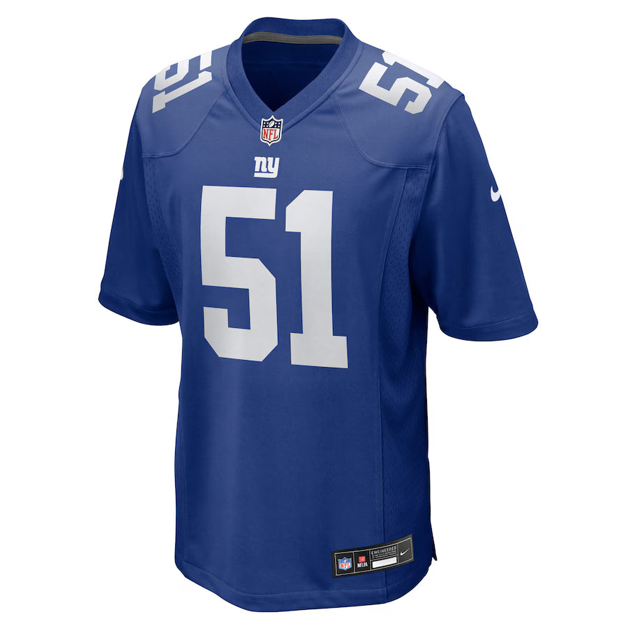 Men's Abdul Carter New York Giants Blue Nike Game Replica Jersey