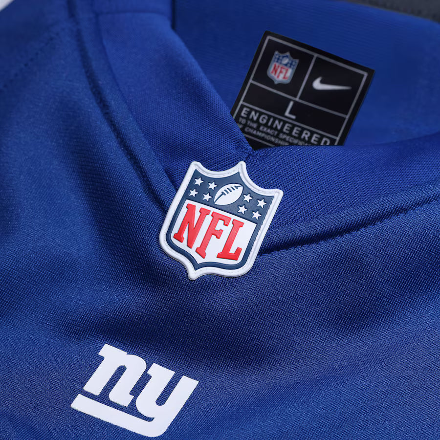 Men's Abdul Carter New York Giants Blue Nike Game Replica Jersey