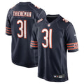 Men's Chicago Bears Rookie Dillon Thieneman Nike Navy Team Color Game Jersey
