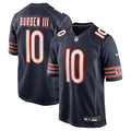 Men's Chicago Bears Luther Burden III Nike Navy Team Color Game Jersey