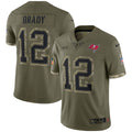 Men's Tom Brady Tampa Bay Buccaneers Nike Salute To Service Limited Jersey - Olive