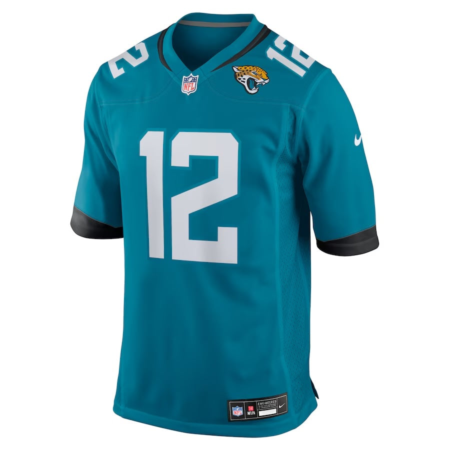 Men's Travis Hunter Jacksonville Jaguars Nike Teal Replica Game Jersey