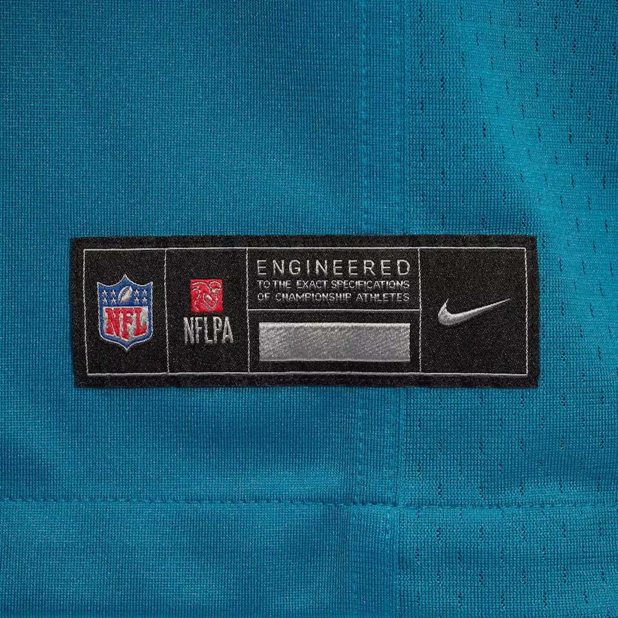 Men's Travis Hunter Jacksonville Jaguars Nike Teal Replica Game Jersey