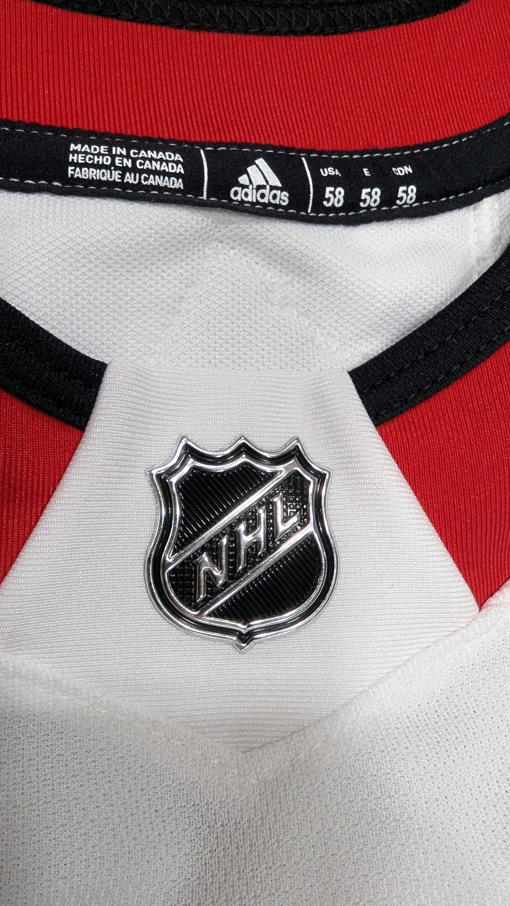 Chicago Blackhawks Made in Canada Adidas White Authentic Pro Jersey