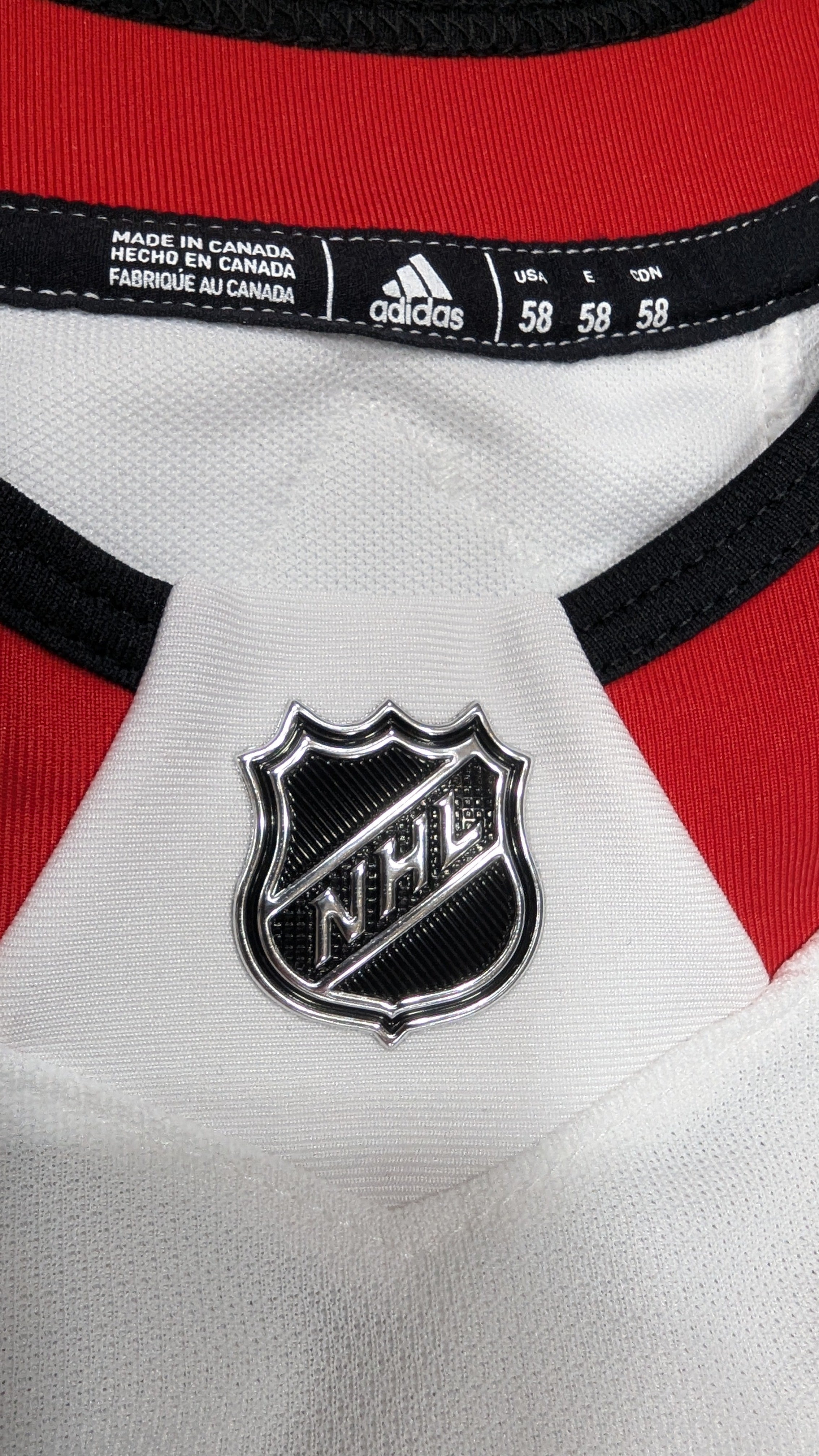 Chicago Blackhawks Made in Canada Adidas White Authentic Pro Jersey