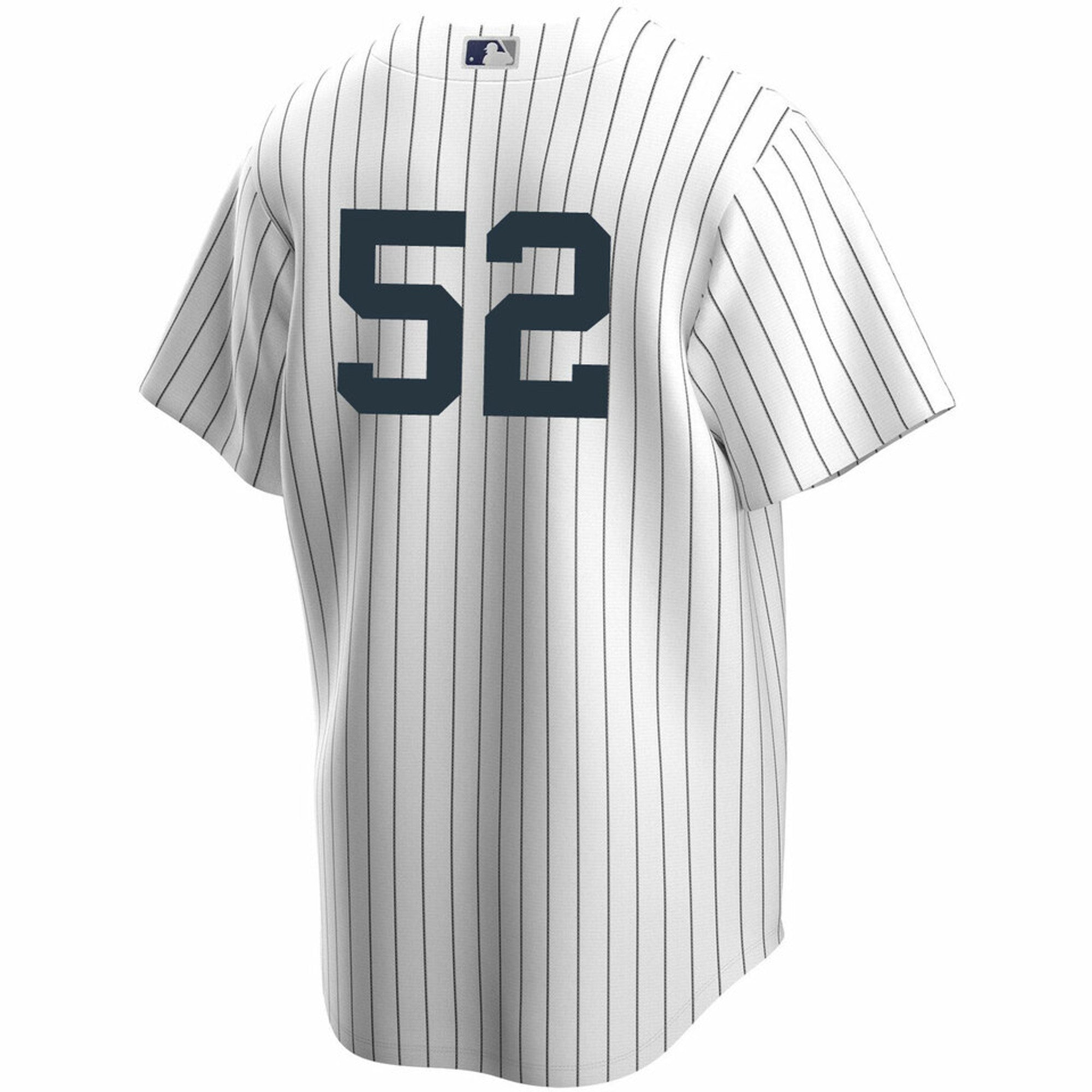 Men's Nike CC Sabathia #52 White New York Yankees Home Official Replica Player Jersey
