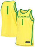 Men's Oregon Ducks Nike Alternate Replica #1 Basketball Jersey – Yellow