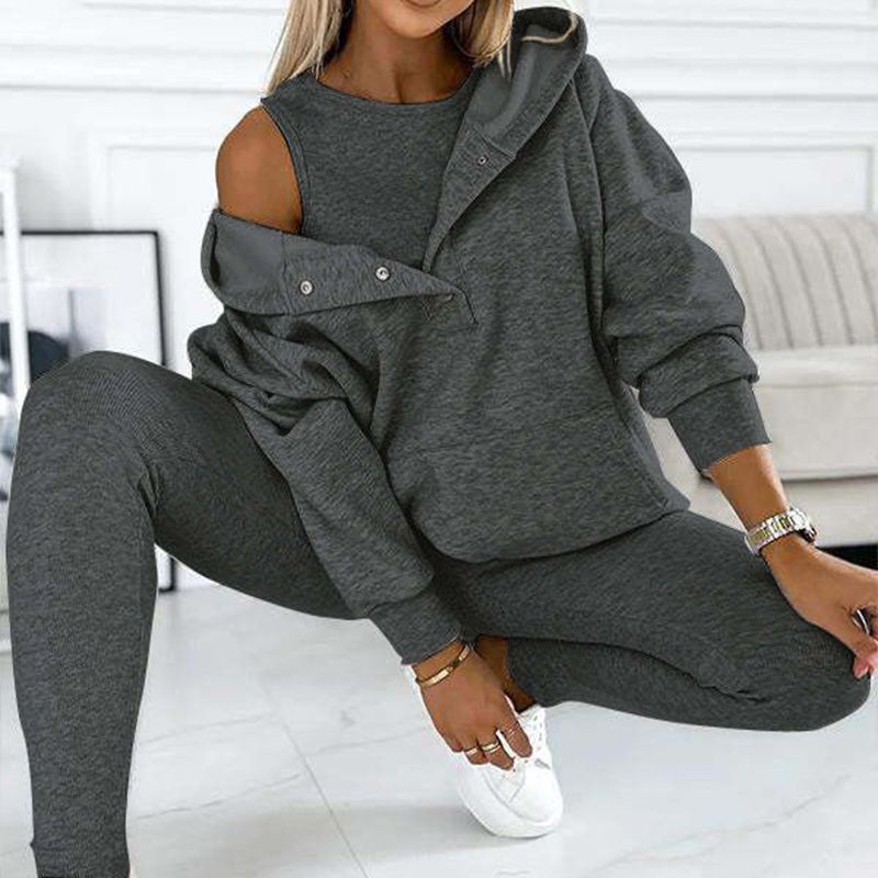 ⏳Time-limited Special £32.99⏰Hooded Casual and Comfortable Sweatshirt Suit
