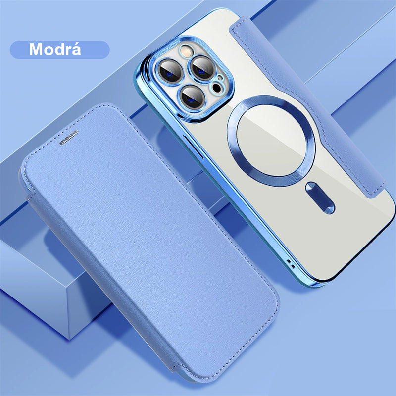 2025 New leather textured flip mobile phone case for iPhone