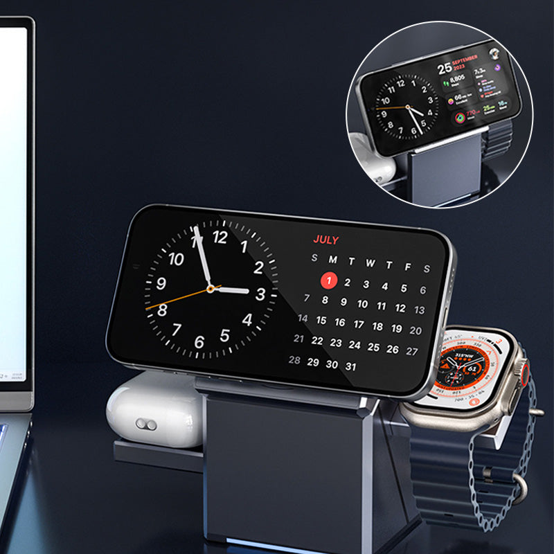 🔥Hot Sale Offers-3-in-1 Foldable Magnetic Wireless Charging Station