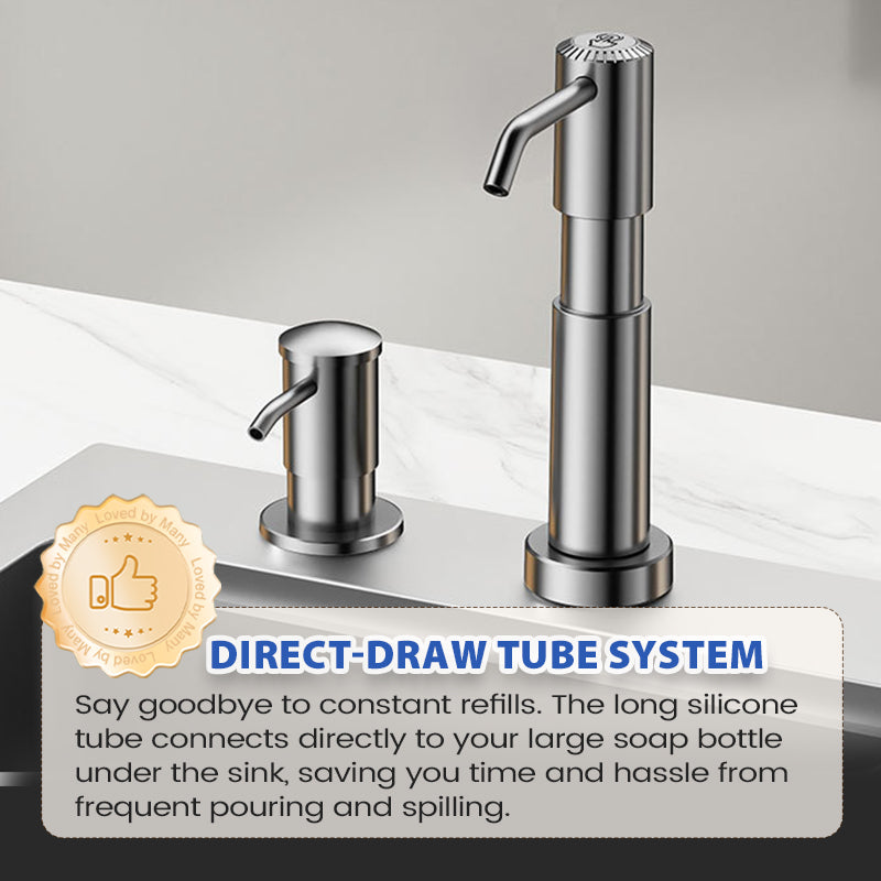 Quick-Install Kitchen Sink Soap Dispenser