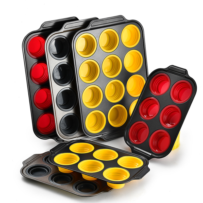 Collapsible Silicone Muffin Pan