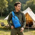 🥳SUMMER HOT SALE🥳💞50K+ SOLD!💥50% OFF! 🔥 Men's Outdoor Sling Bag – Multi-Pocket, Water-Resistant, Breathable Back 🌦️