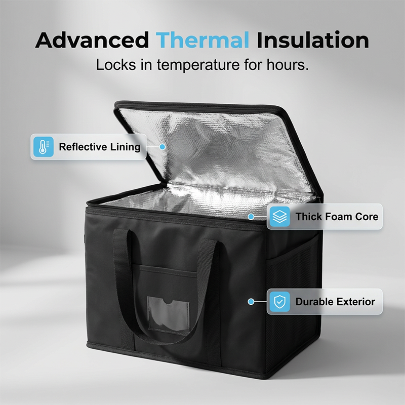 3-Layer Insulated Cooler Bag 🧊🛒 – Leakproof, Large Capacity, Heavy-Duty Carry Handles