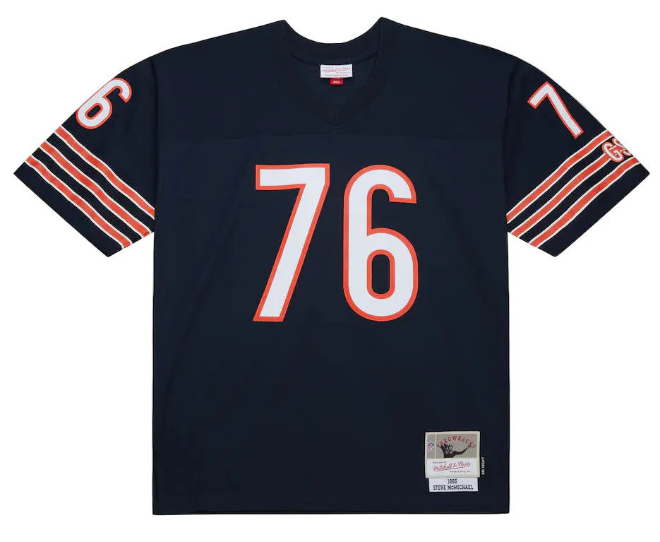 Men's Steve McMichael Chicago Bears Navy Mitchell & Ness 1985 Legacy Replica Jersey