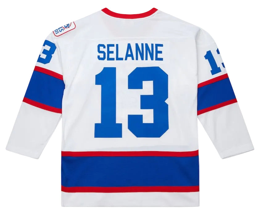 Men's Teemu Selanne Winnipeg Jets 1992-93 White Power Play Jersey