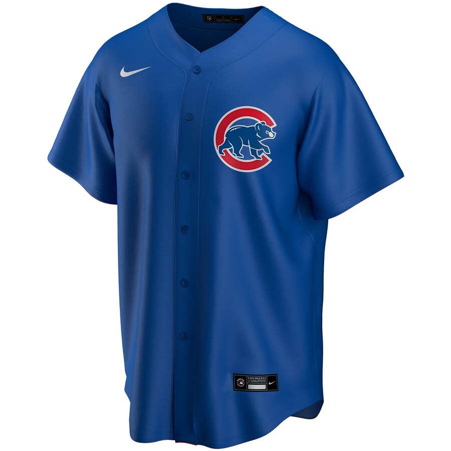 NIKE Men's Chicago Cubs Royal Blue Alternate Replica Blank Jersey